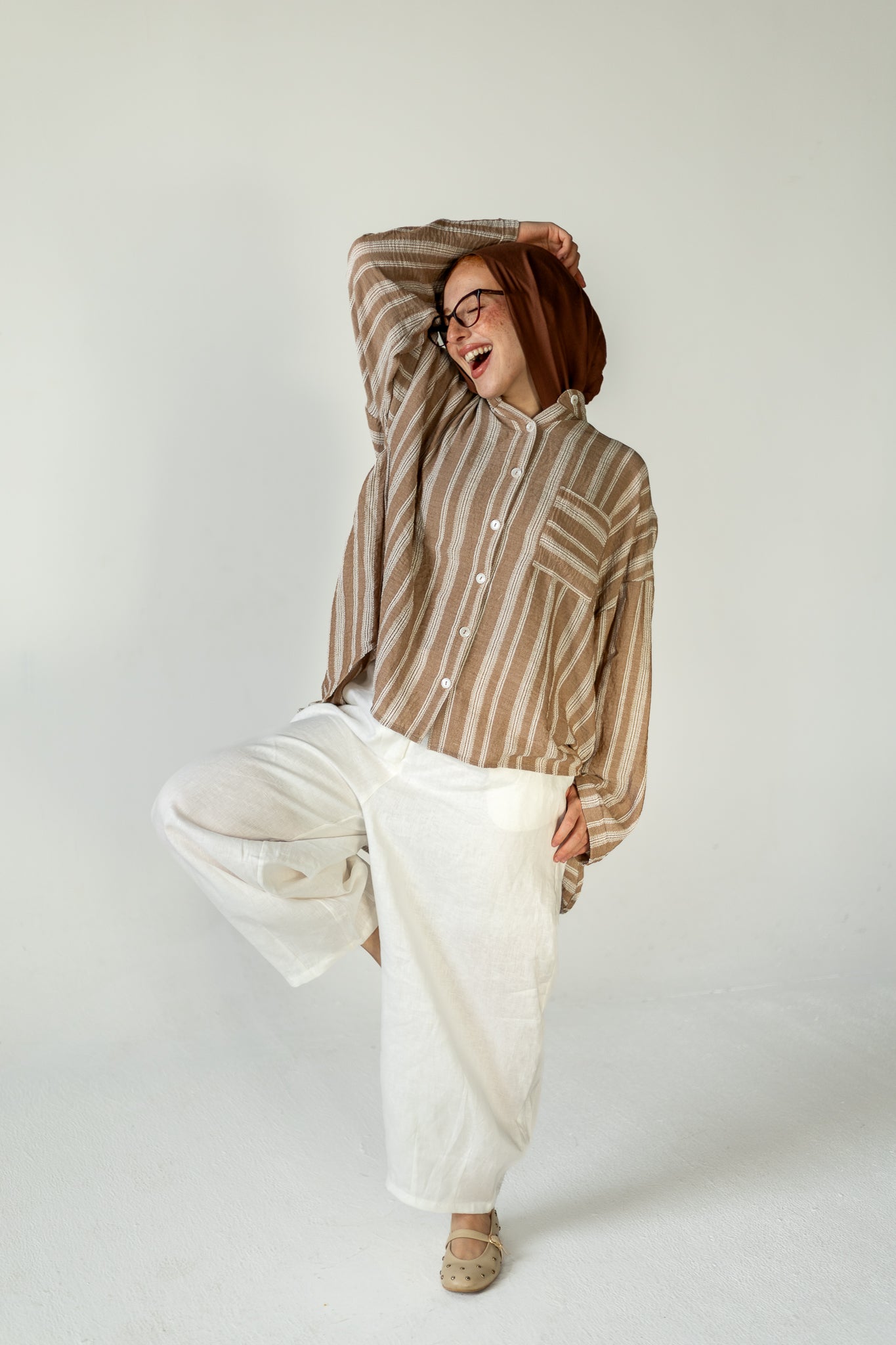 Desert Stripe Linen Shirt