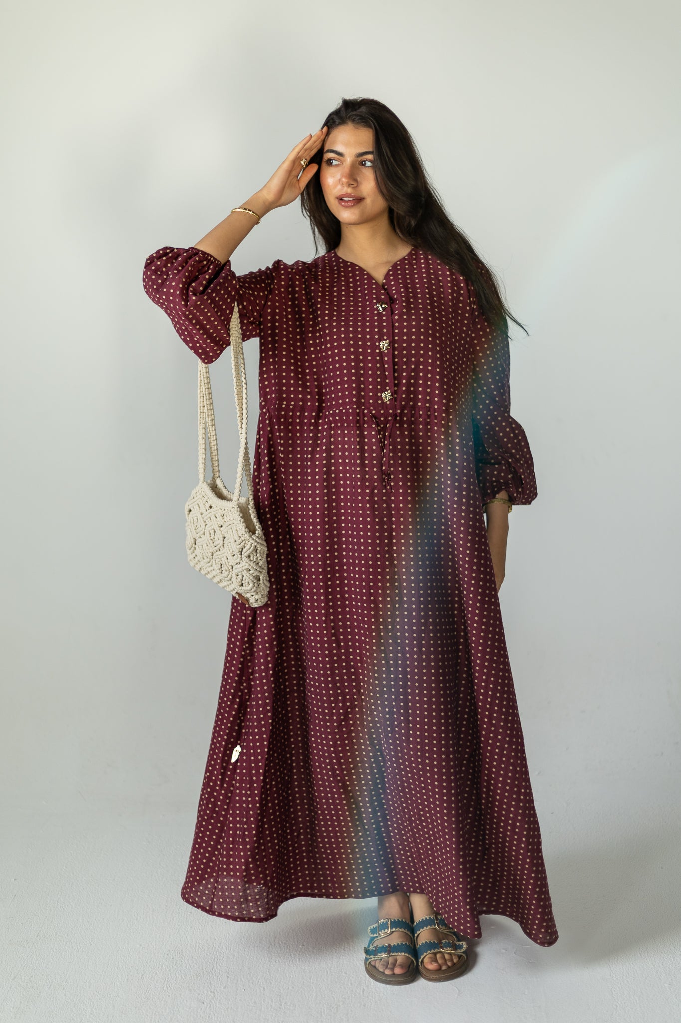 Burgundy Breeze Dress
