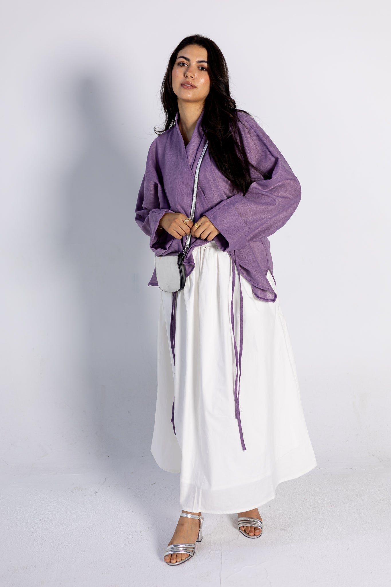 Wrap Linen Blouse