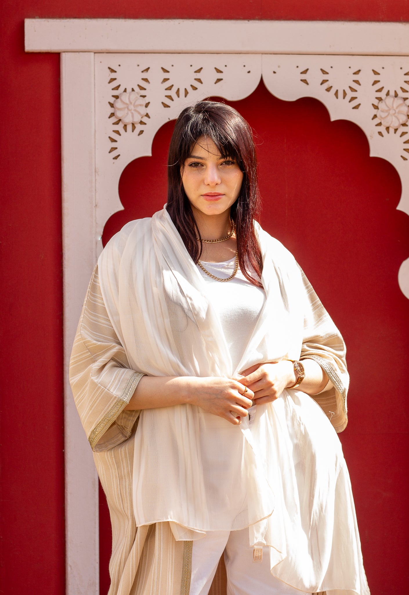 INDIAN LINEN KAFTAN