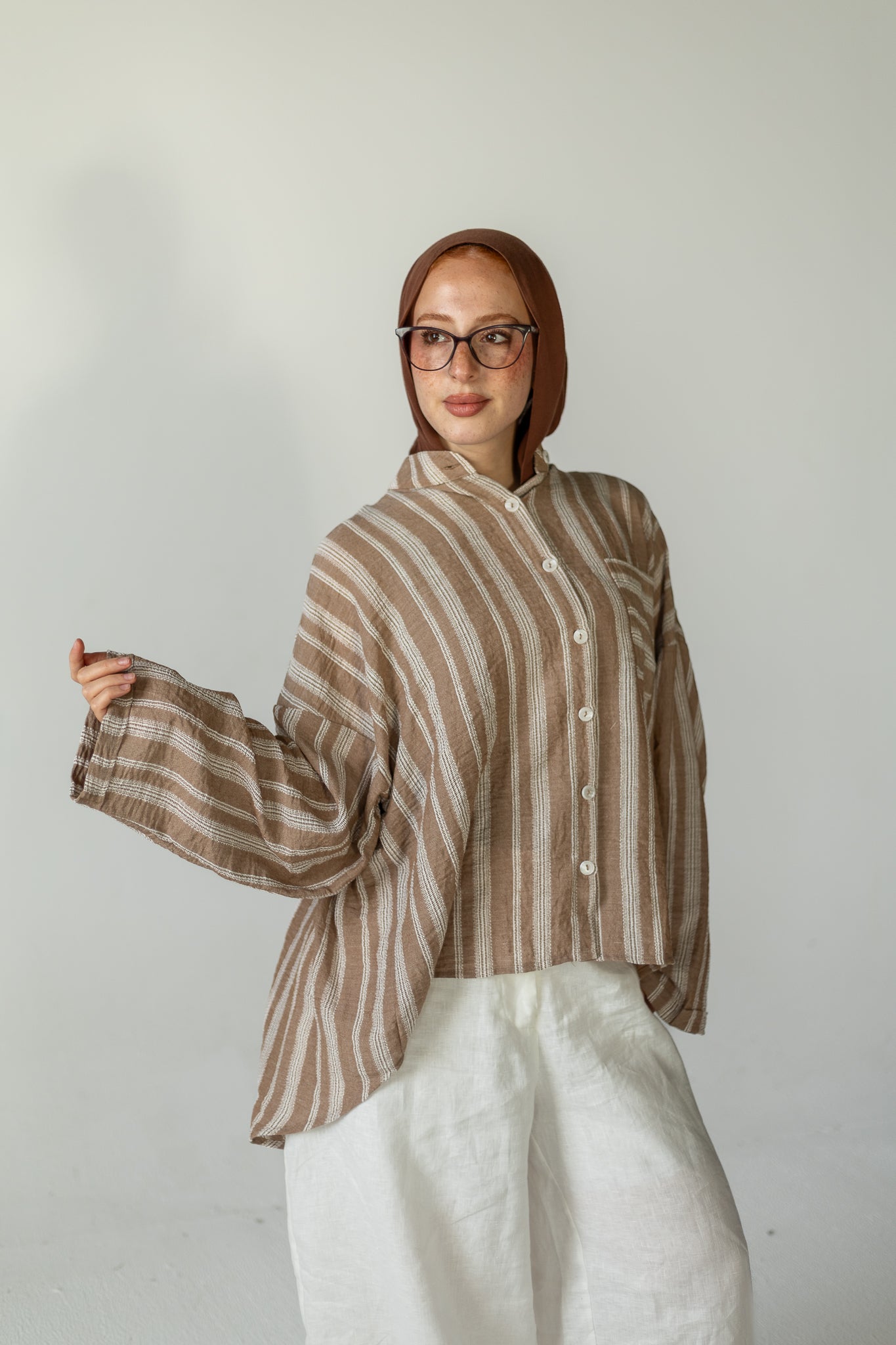 Desert Stripe Linen Shirt