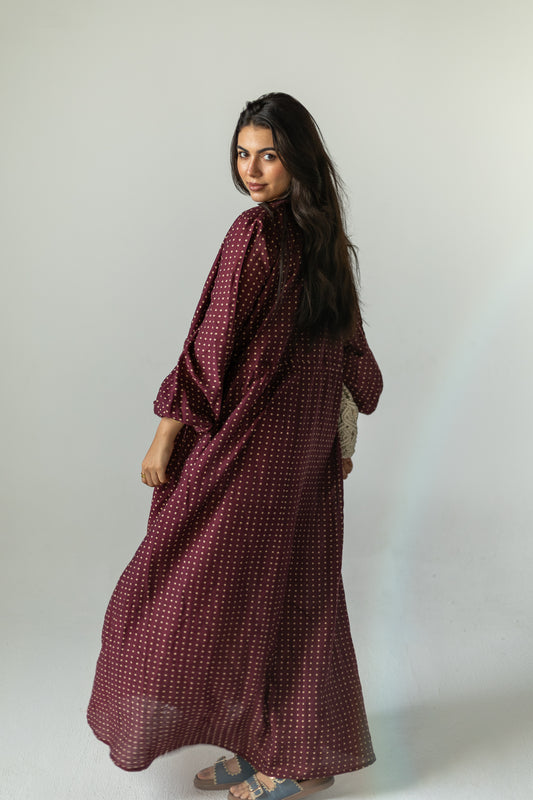 Burgundy Breeze Dress
