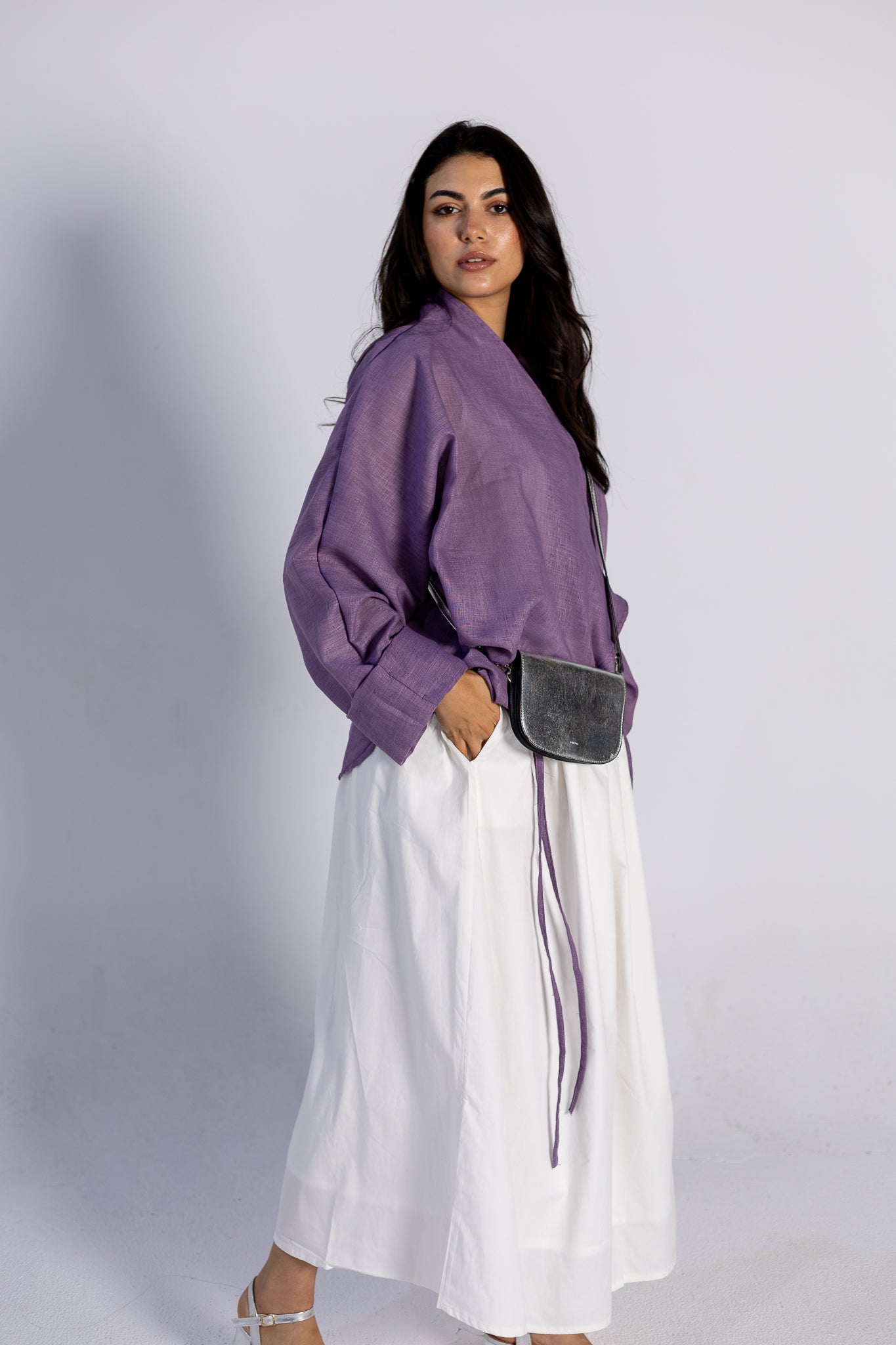 Wrap Linen Blouse