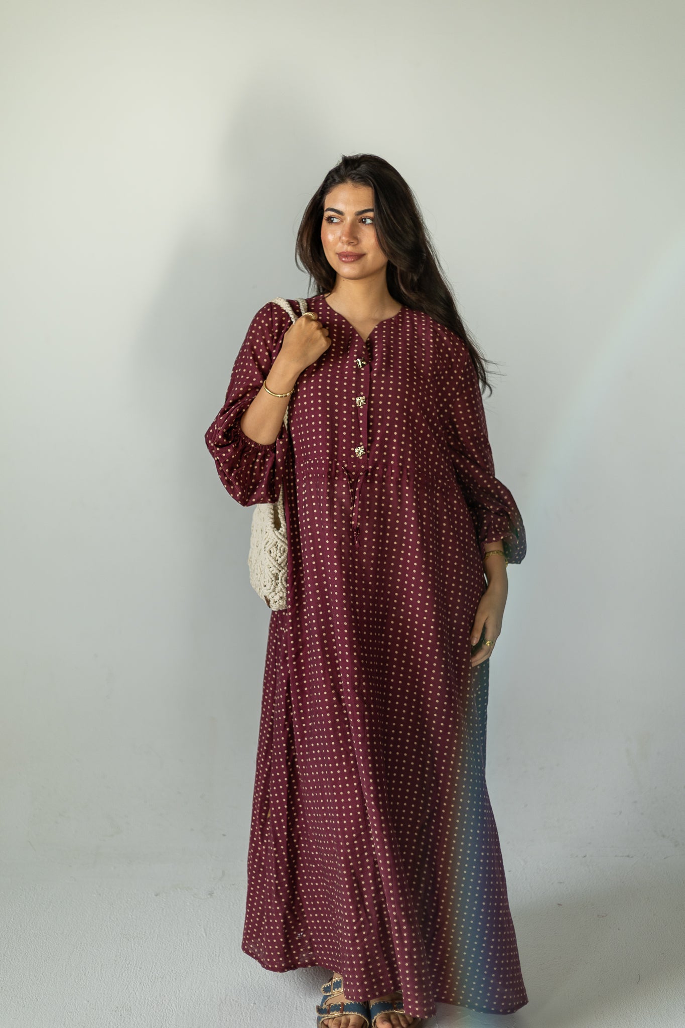 Burgundy Breeze Dress